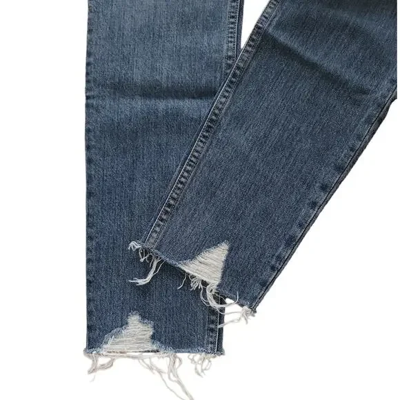 GRLFRND Karolina high rise skinny cropped jeans in Forget Me Never Size 29 NEW - Picture 6 of 8